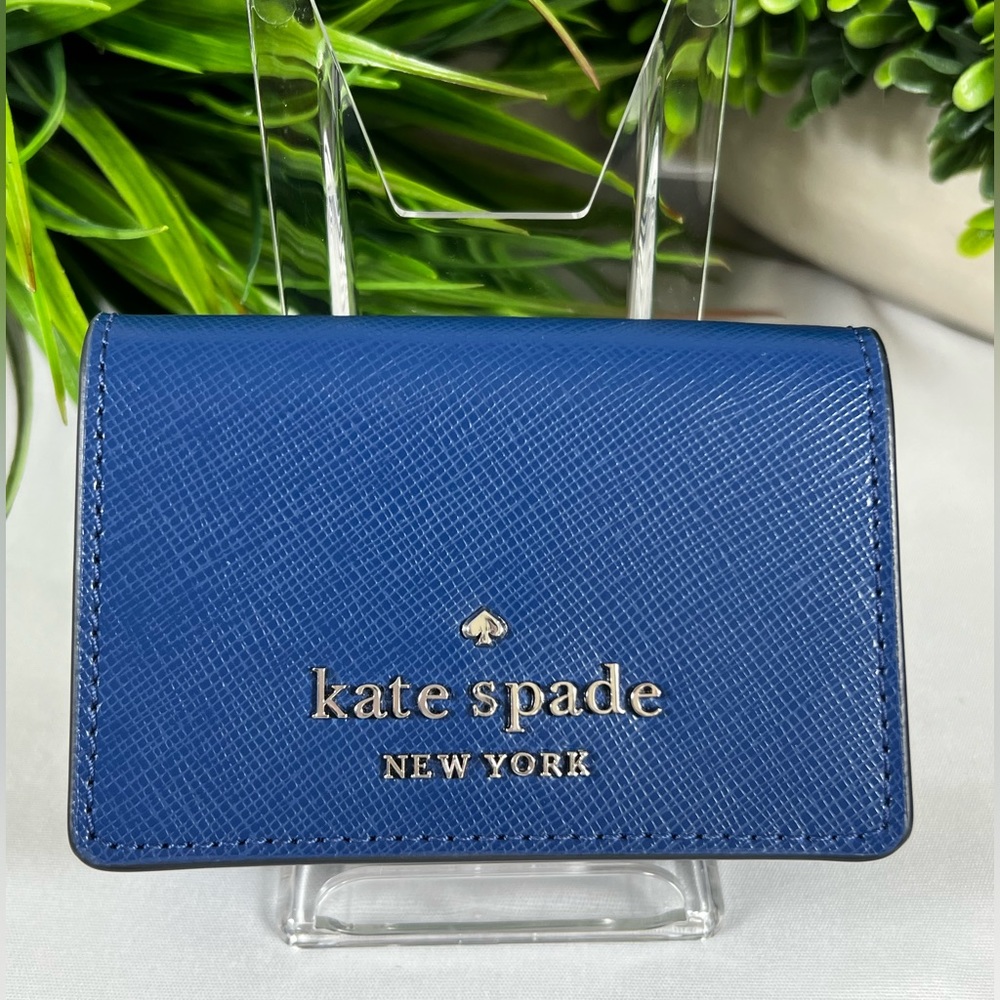 Kate Spade Staci Micro Tri-Fold Wallet- Riverblue ♠️